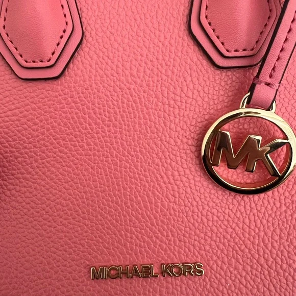 Michael Kors Mercer Extra-Small / Mini Pebbled Leather satchel purse / bag - Picture 3 of 12